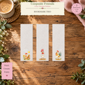 Coopside Friends | Cozy Chicken Hollow Watercolor Bookmark Set