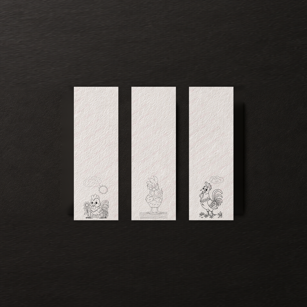 Coopside Friends | Cozy Chicken Hollow Watercolor Bookmark Set