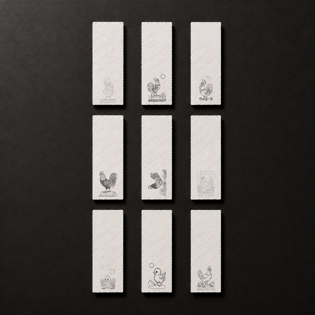 Complete Cozy Chicken Hollow 2x6 Bookmark Collection