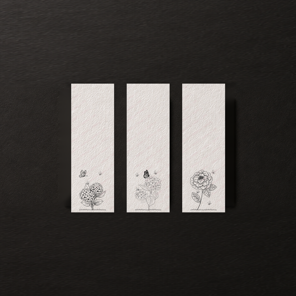 Hydrangea Haven | Floral Daydreams Watercolor Bookmark Set