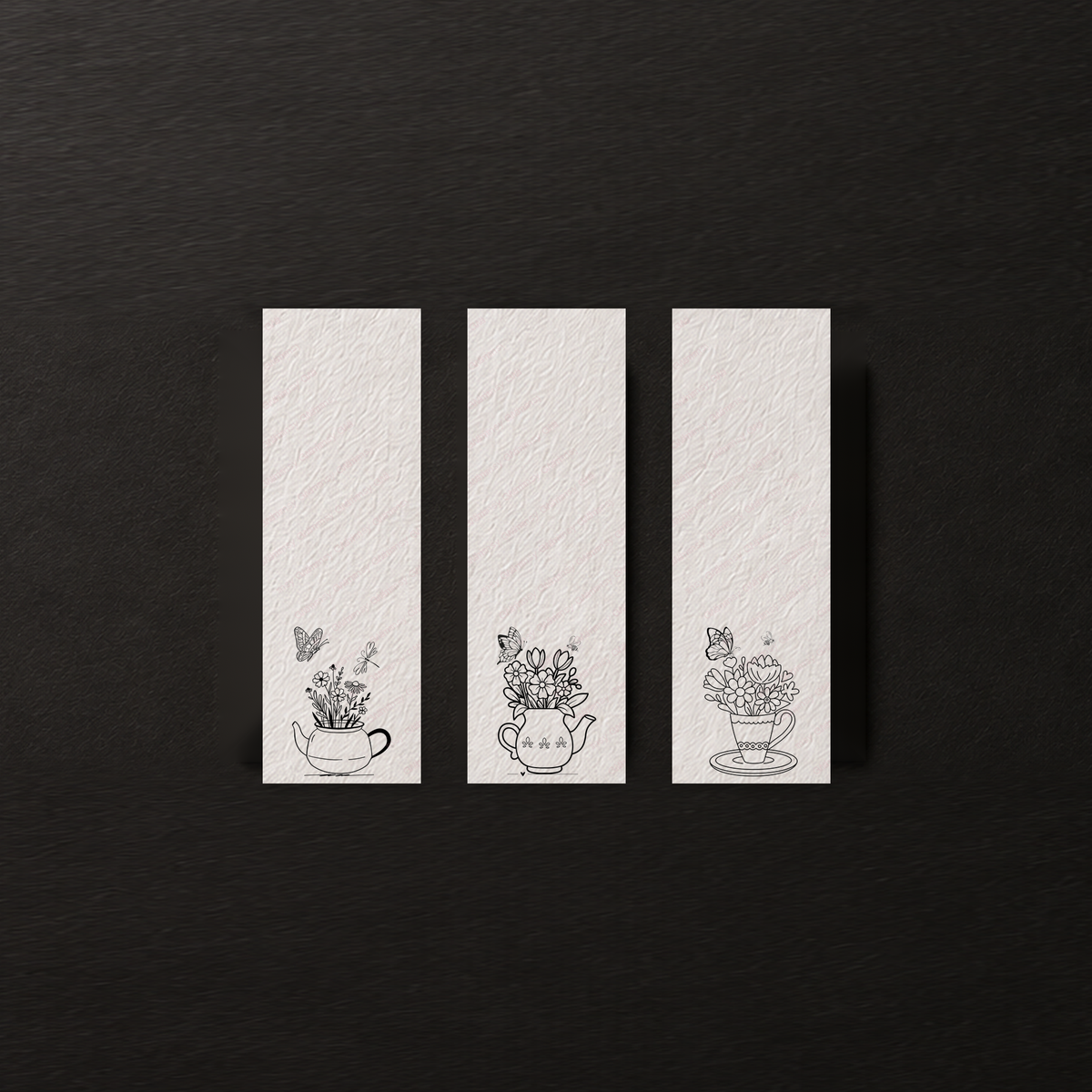 Tea Garden | Floral Daydreams Watercolor Bookmark Set