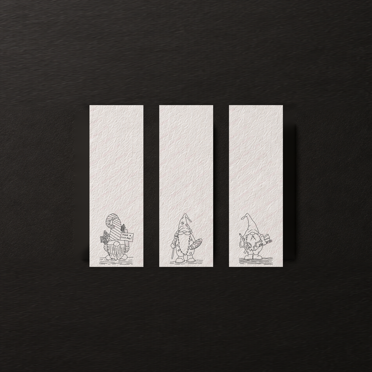 Heartfelt Gnome Moments | Gnome Heart Grove Watercolor Bookmark Set