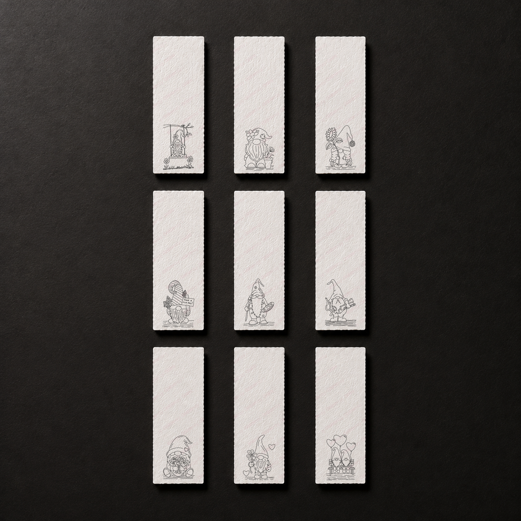 Complete Gnome Heart Grove 2x6 Bookmark Collection