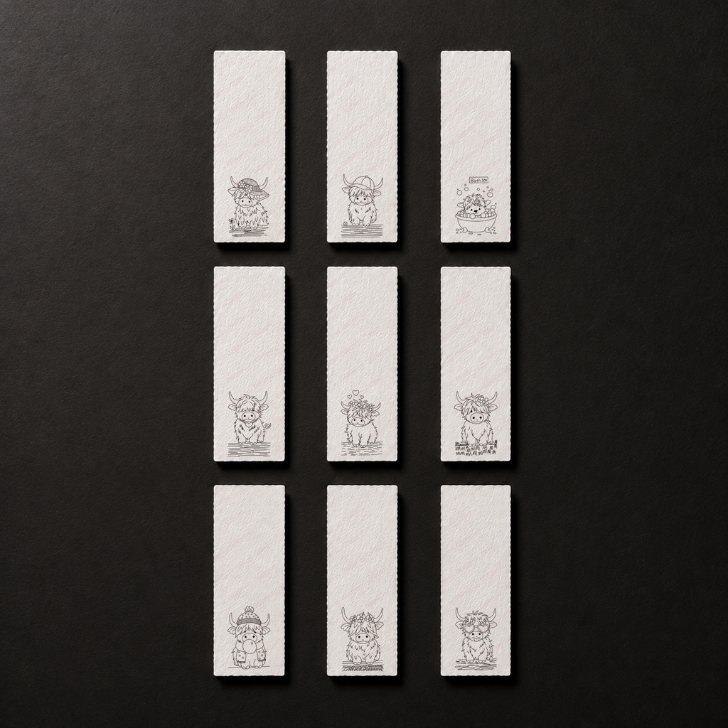 Complete Highland Heart Haven 2x6 Bookmark Collection