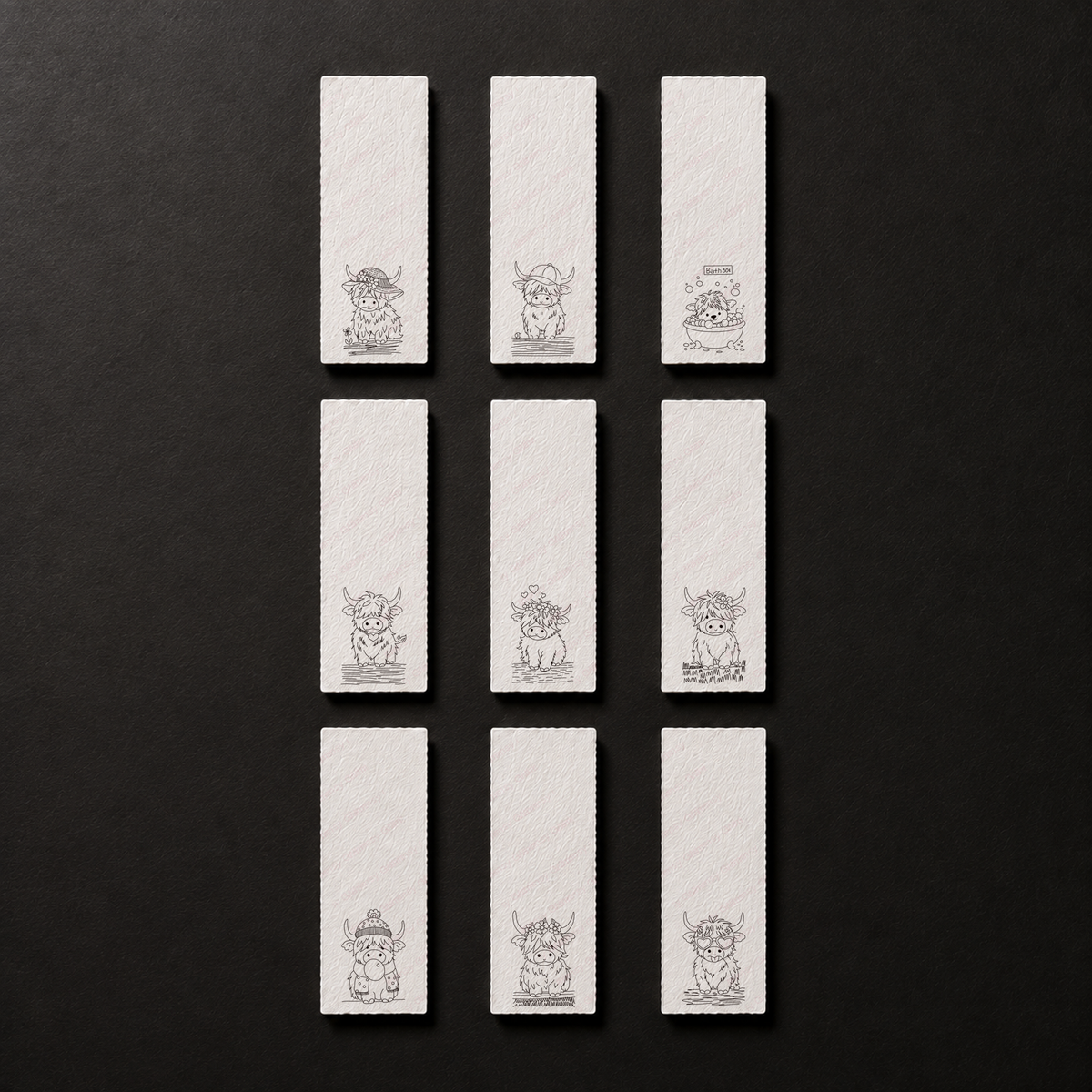 Complete Highland Heart Haven 2x6 Bookmark Collection