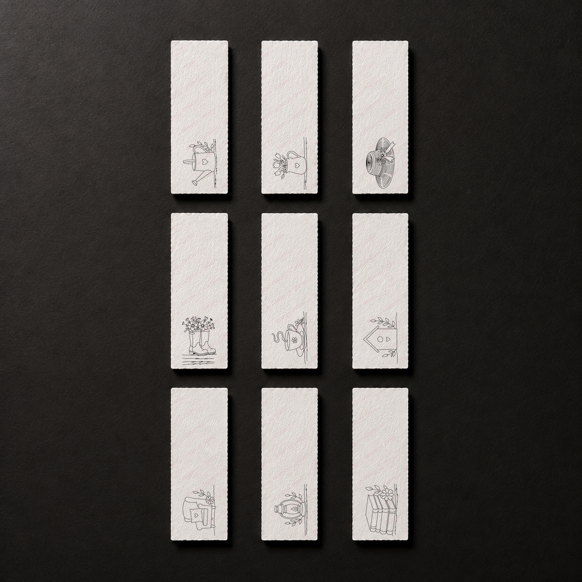 Her Story: Simple Joys Bookmark Collection line art preview