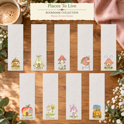 Complete Places To Live 2x6 Bookmark Collection