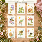 Bug Garden Grove Complete Mini Paint-Your-Own Watercolor Collection | 2x3 Whimsy Grams