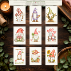 Gnome Heart Grove Complete Mini Paint-Your-Own Watercolor Collection | 2x3 Whimsy Grams