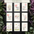 Winks Wonder Days Complete Mini Paint-Your-Own Watercolor Collection | 2x3 Whimsy Grams