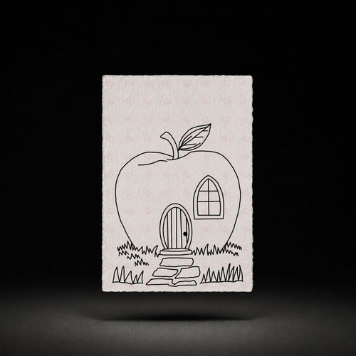 Apple Blossom Cottage Paint-Your-Own Watercolor Print | Places To Live