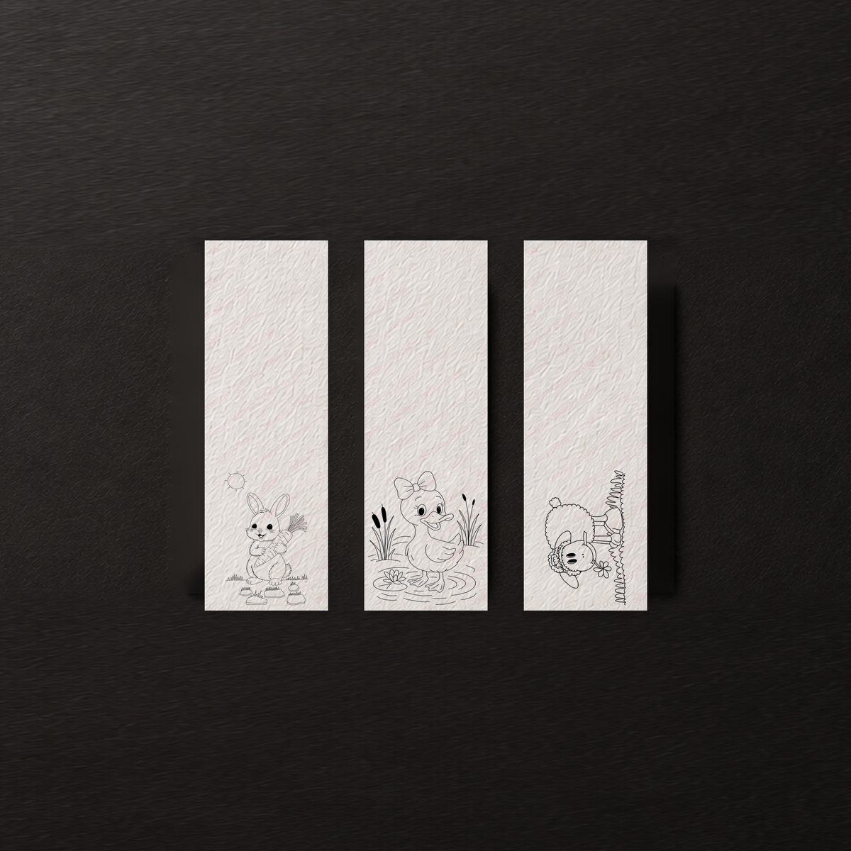 Clover Garden Friends bookmark set preview