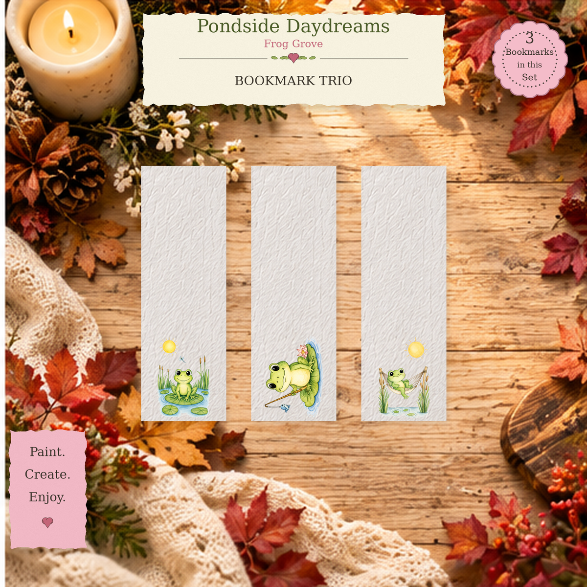 Pondside Daydreams bookmark set primary image