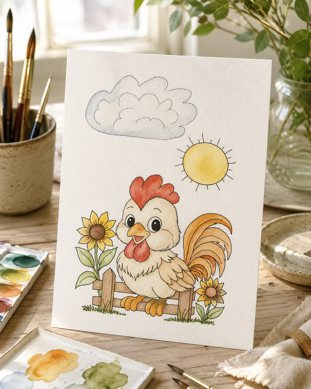 Blossom Buddy Chicken Series lifestyle image