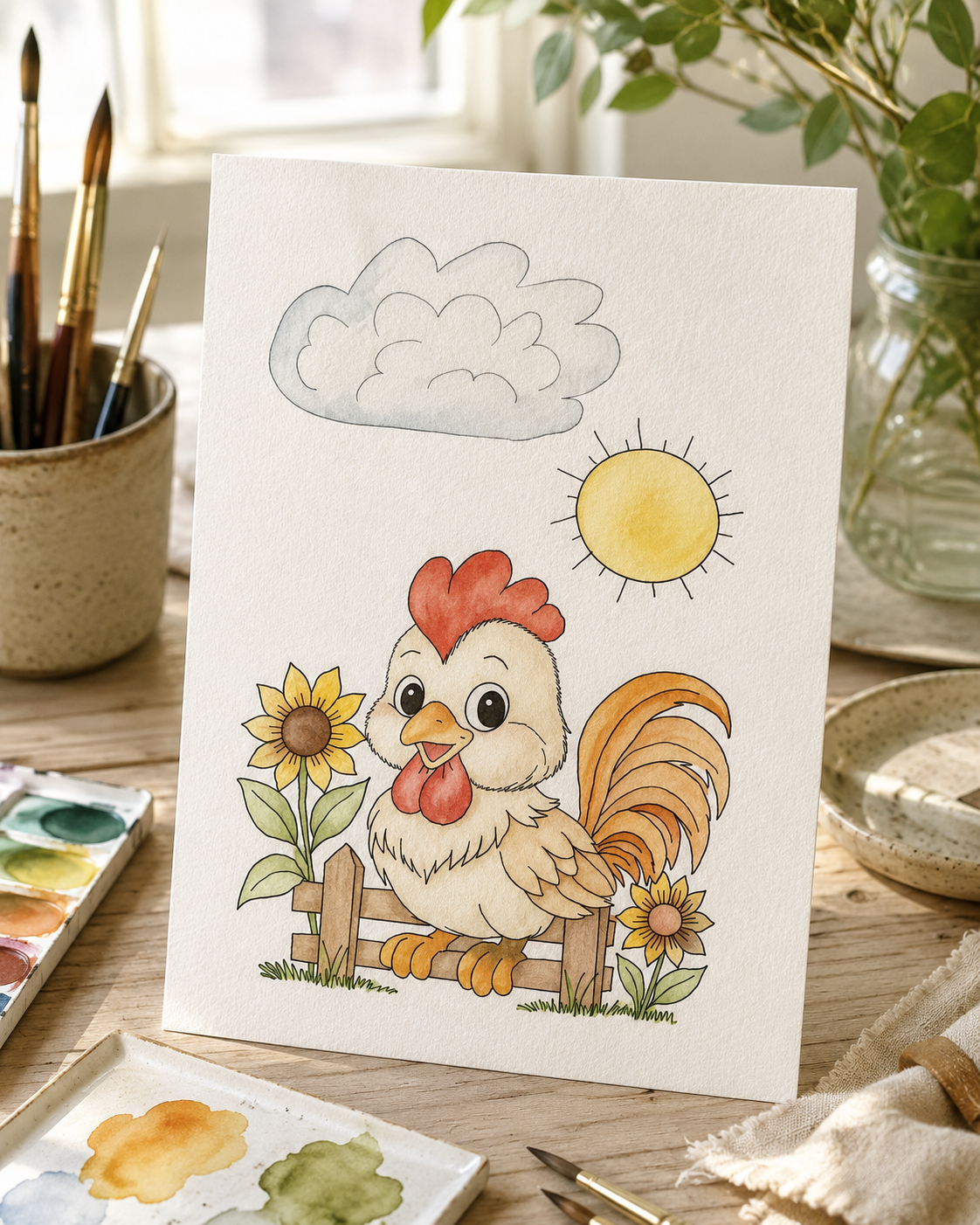Blossom Buddy Chicken Series lifestyle image