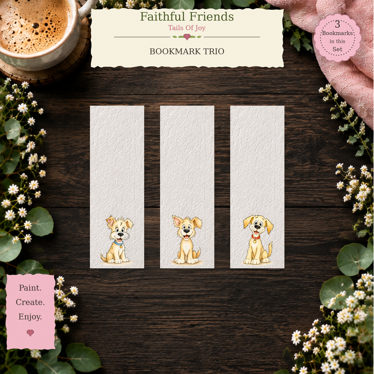 Faithful Friends bookmark set primary image