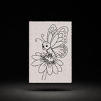 Butterfly Blossom Landing line art preview