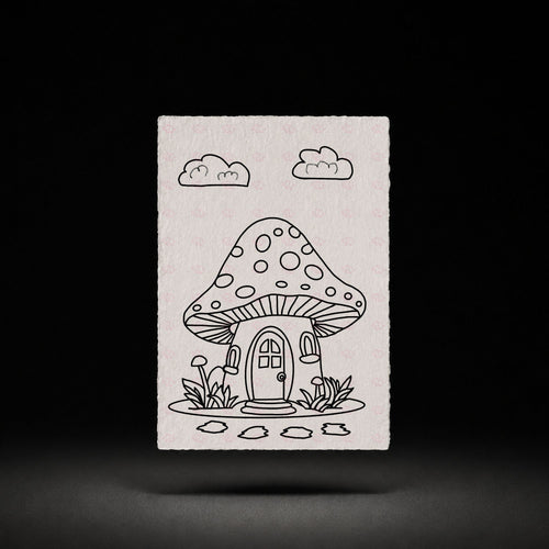 Pebblecap Cottage Paint-Your-Own Watercolor Print | Places To Live