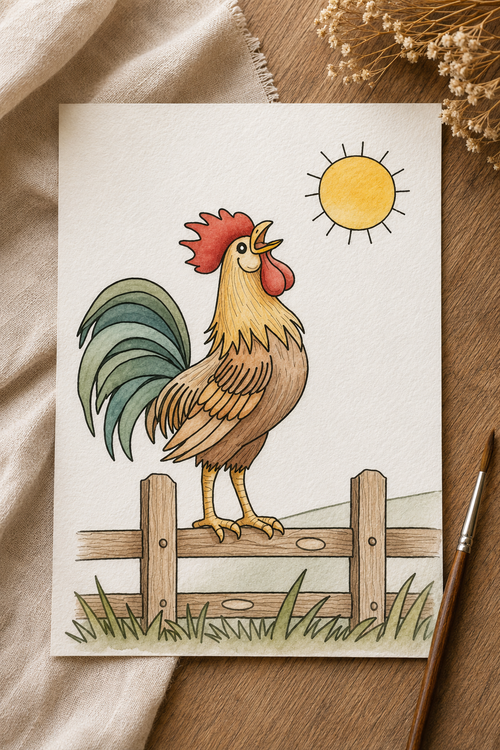 Henrietta Bloom Chicken Series lifestyle image