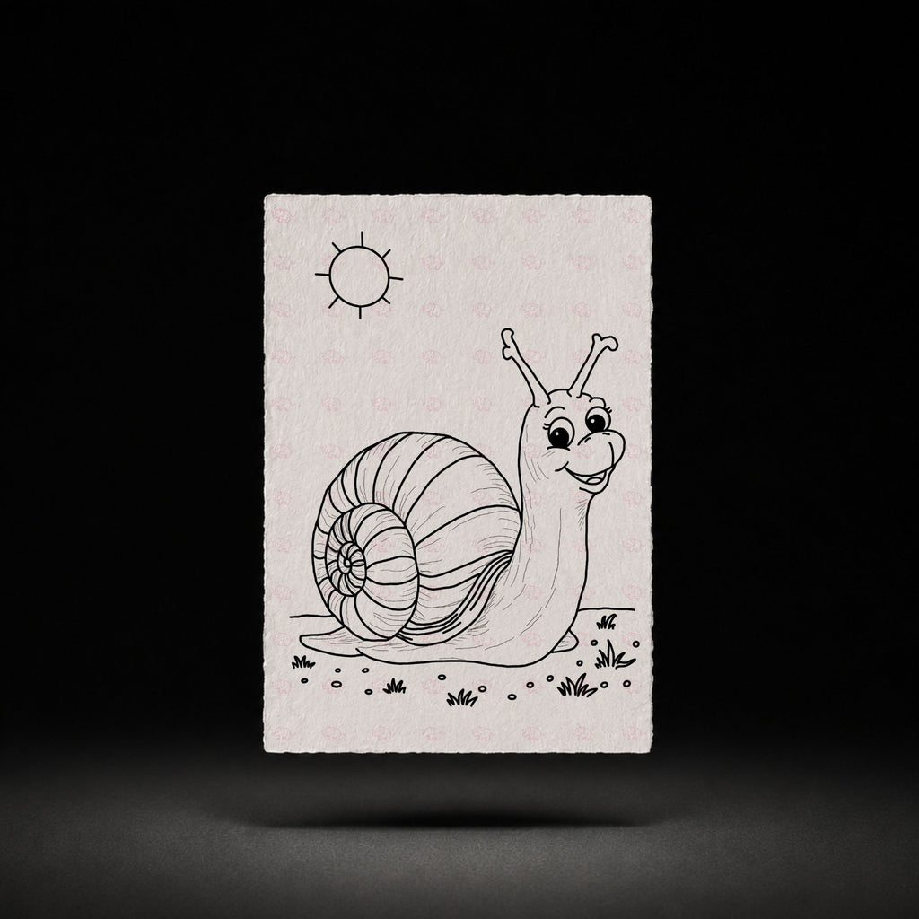 Happy Trail Snail line art preview