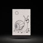 Happy Trail Snail line art preview