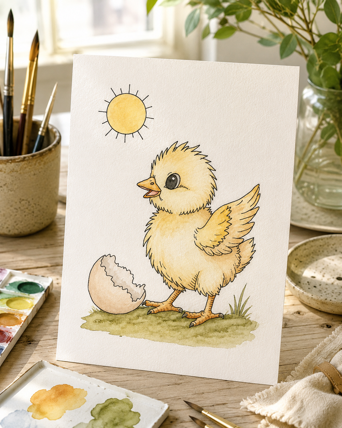 Hatchling Hope Chicken Series lifestyle image