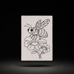 Honeybee Landing line art preview