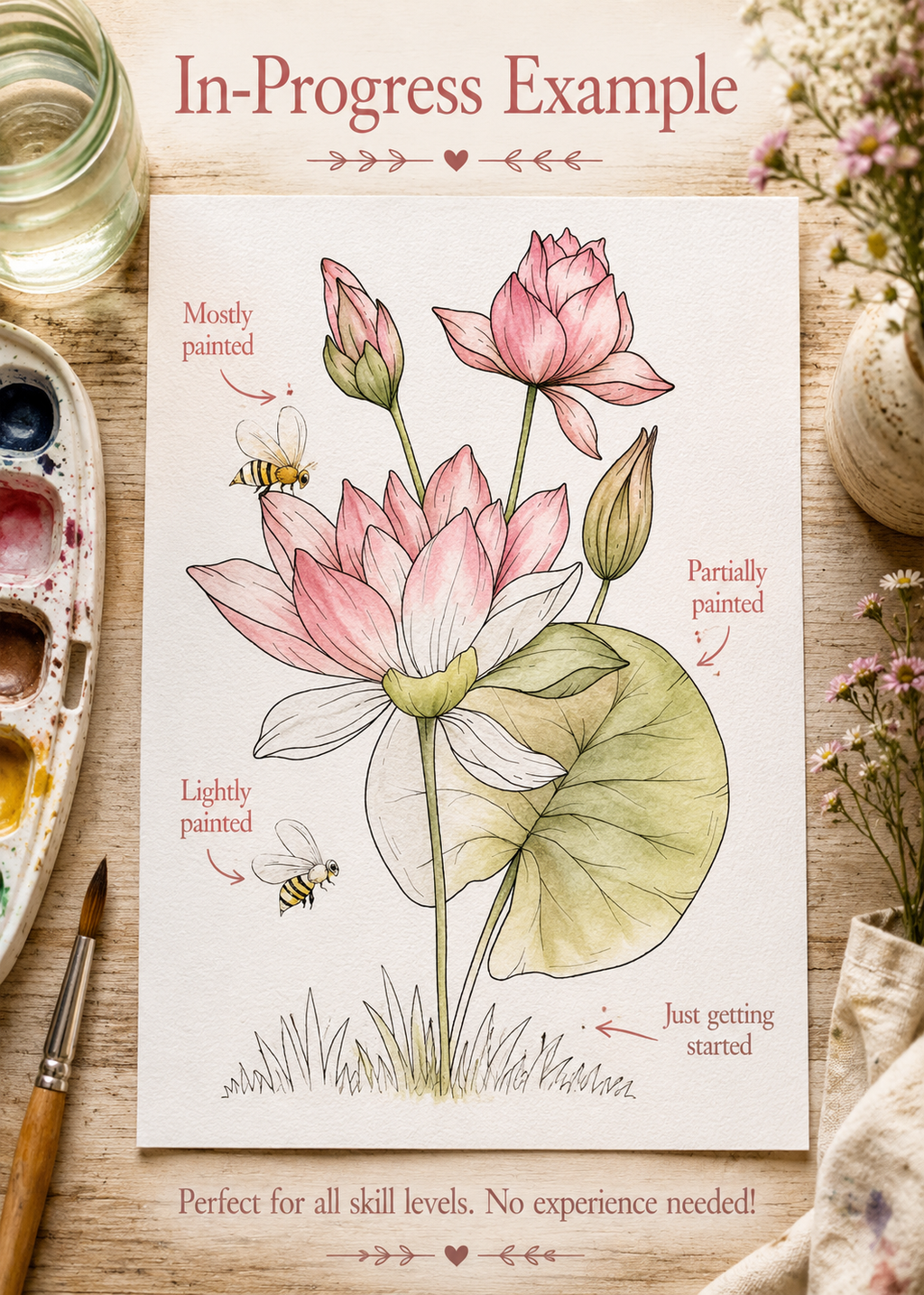 Lily Pond Lantern infographic