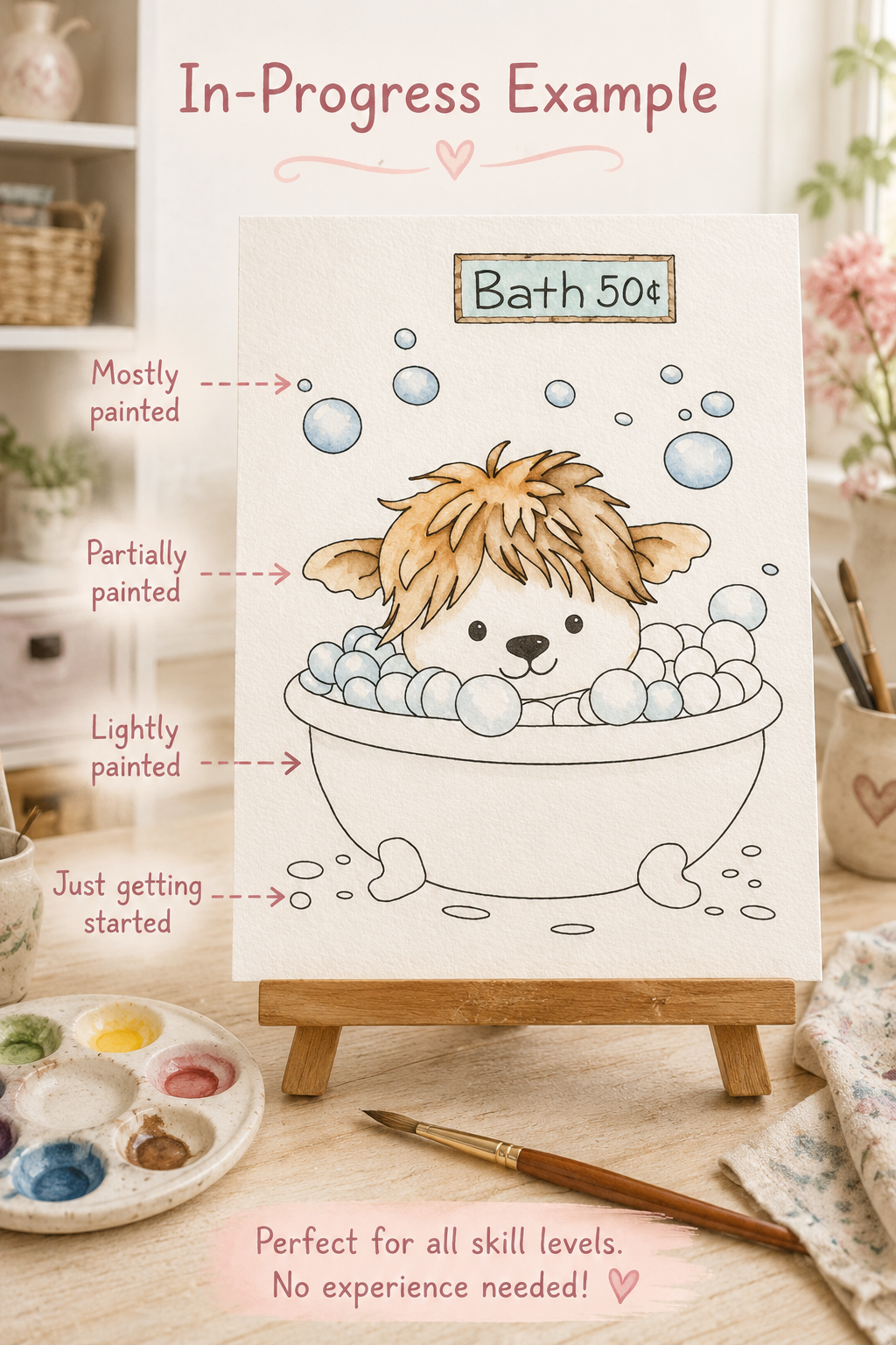 Petal & Bubbles kit contents