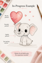 Love Knot Lane Paint-Your-Own Watercolor Print | Winks Wonder Days