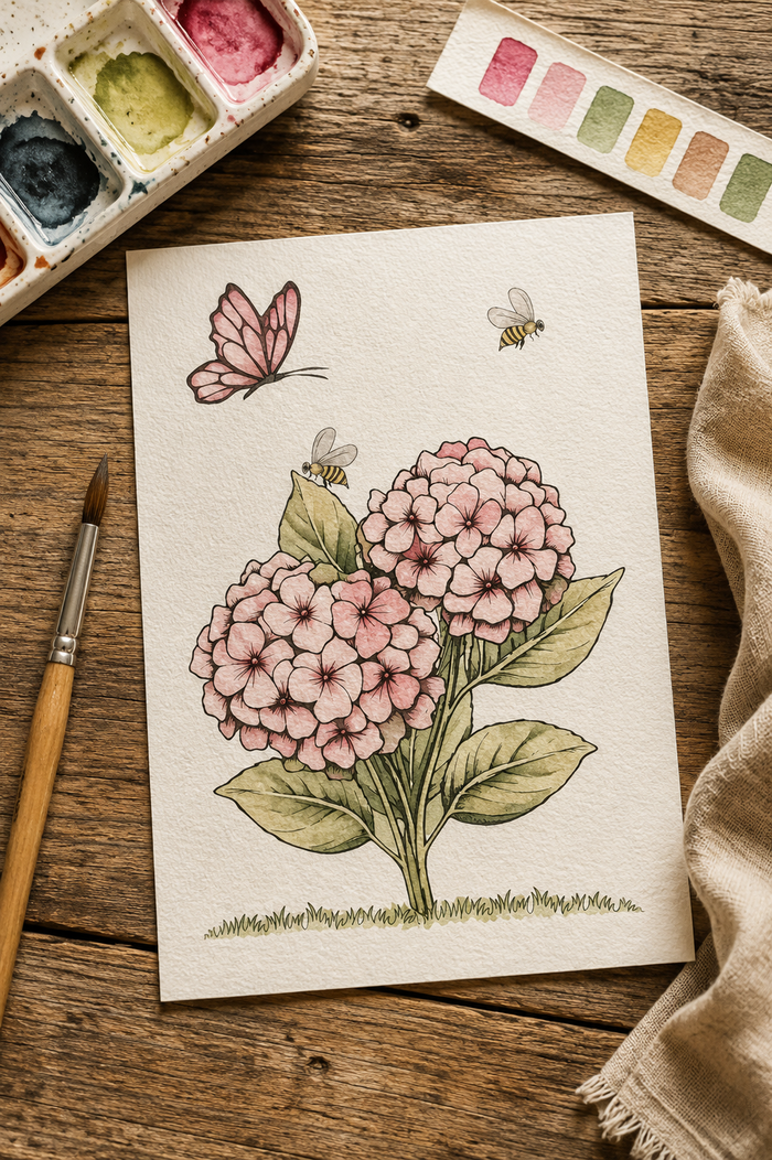 Butterfly Hydrangea Haven lifestyle photo