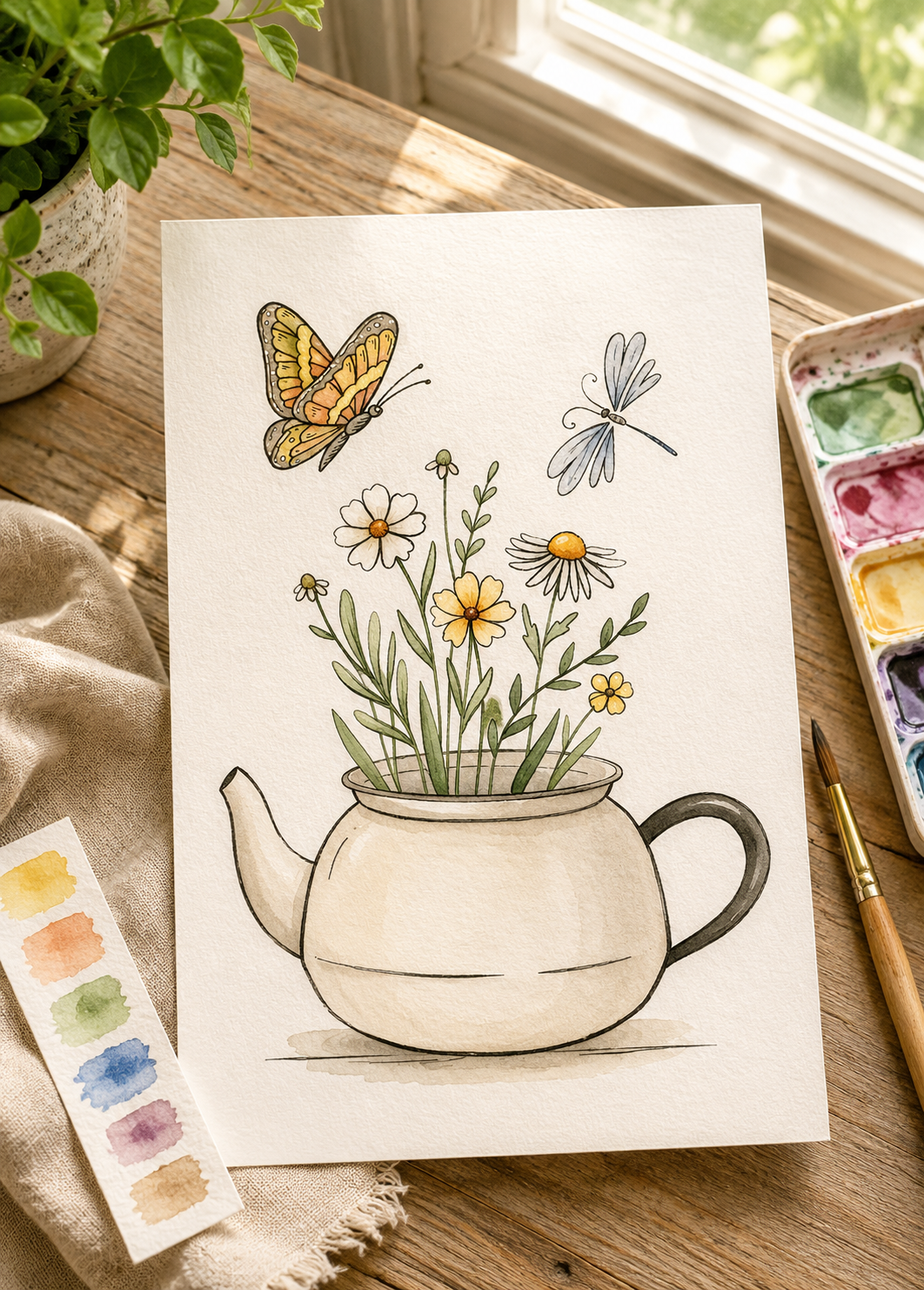 Wildflower Watering Can lifestyle photo
