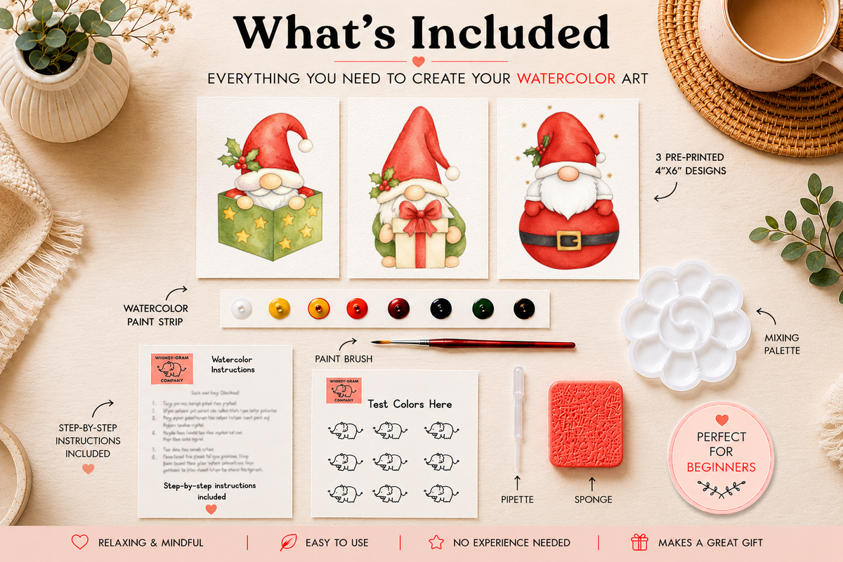 Tidings & Treasures Watercolor Trio Kit lifestyle photo