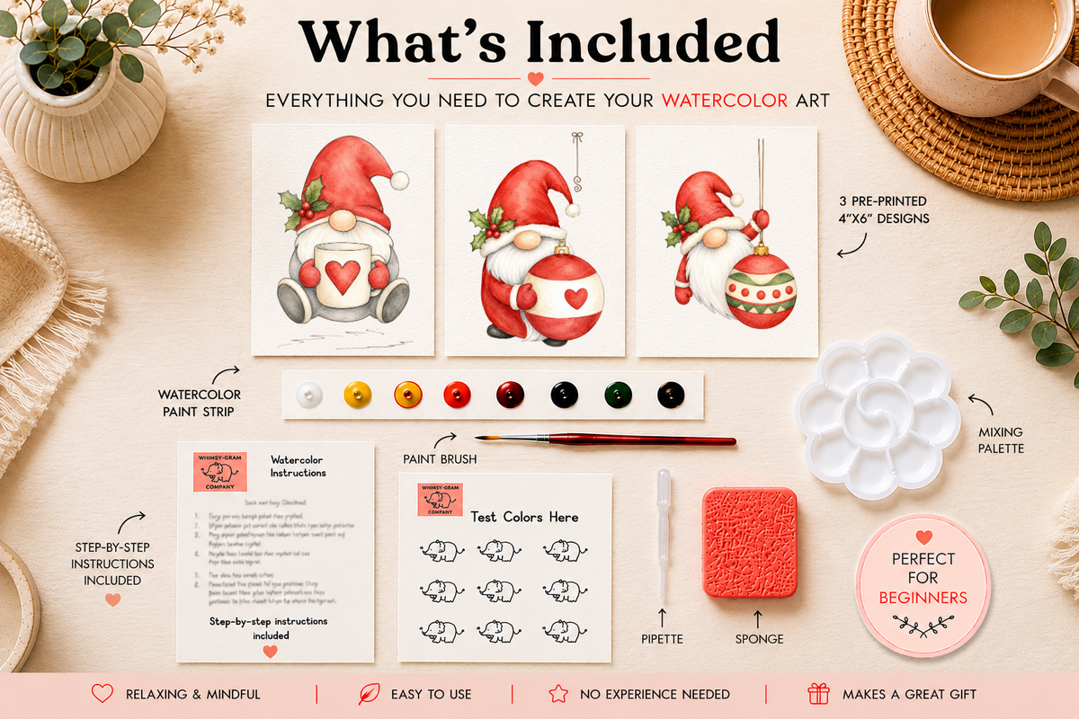 Cozy Keepsakes Watercolor Trio Kit lifestyle photo