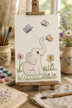 Meadowtail Wishes Paint-Your-Own Watercolor Print | Winks Wonder Days