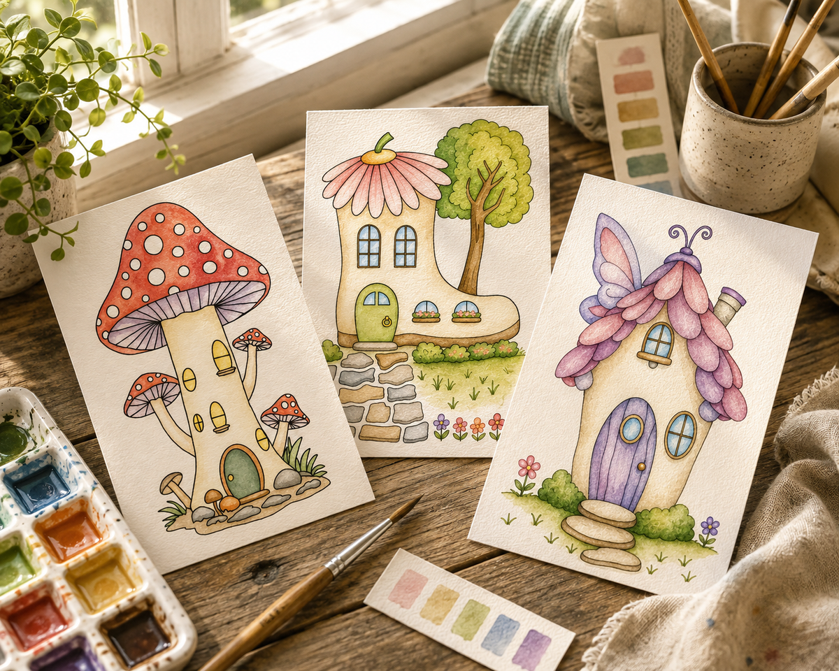 Lantern Bloom 5x7 Print Set lifestyle scene 2