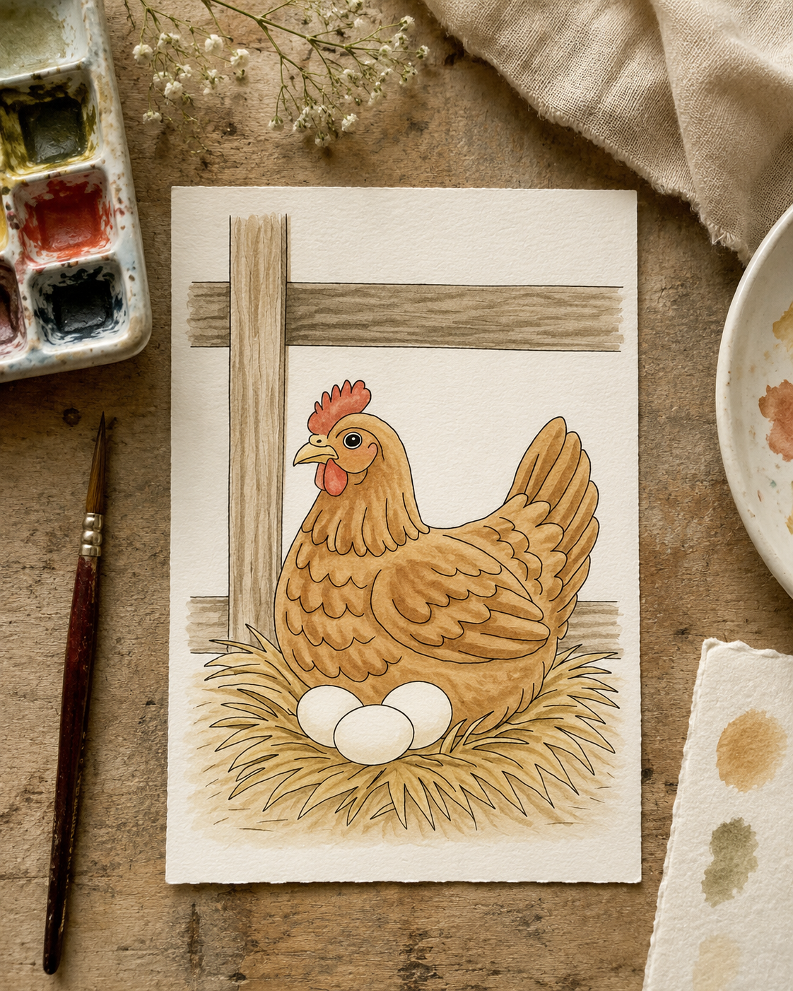 Fluffybottom Chicken Series lifestyle image