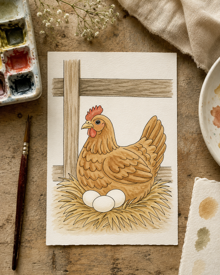 Fluffybottom Chicken Series lifestyle image