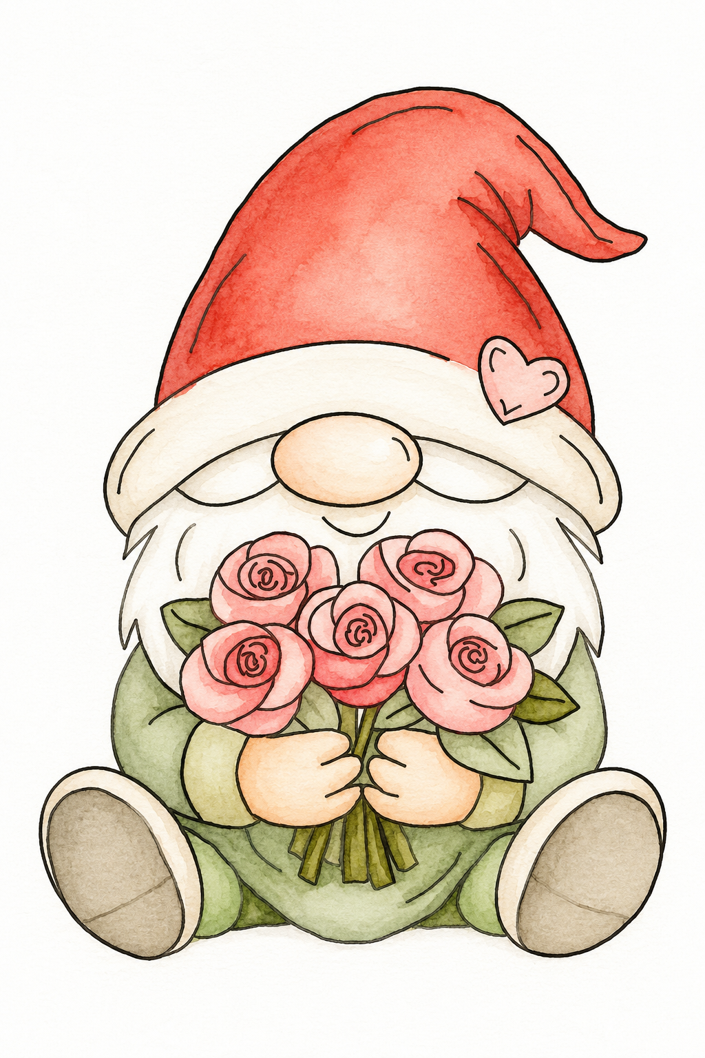 Rose Bloom Snuggler painted design