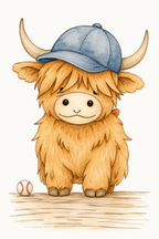 Barnyard Buddy painted watercolor print