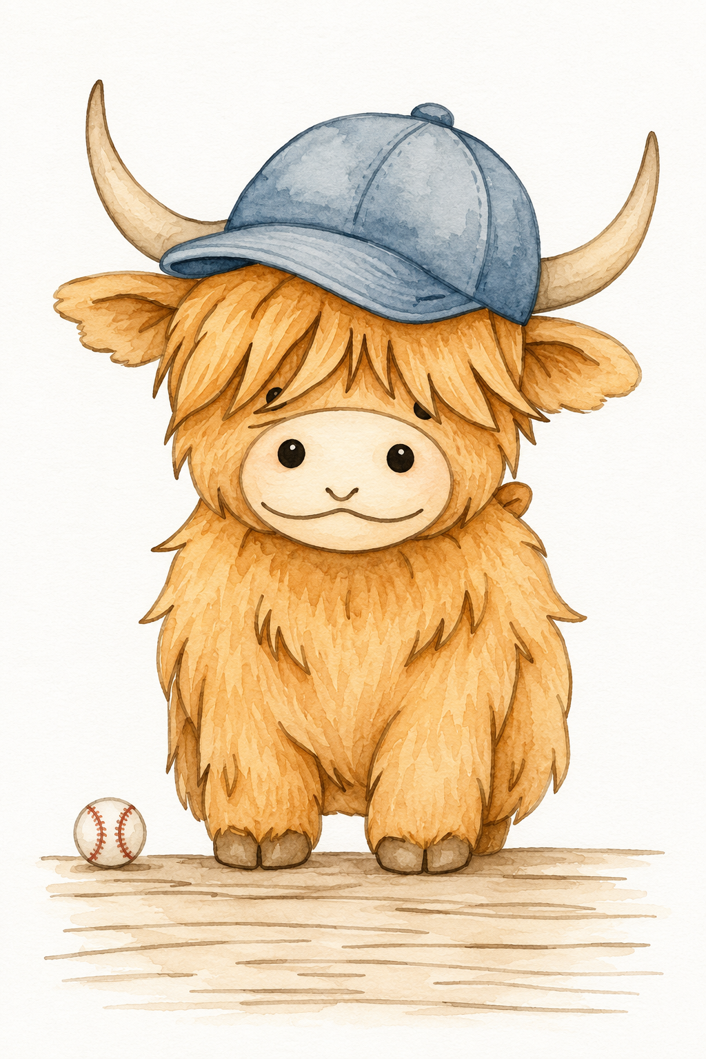Barnyard Buddy painted watercolor print
