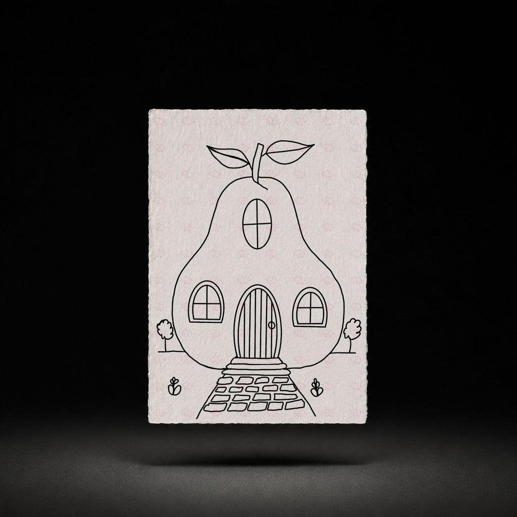 Pear Patch Cottage Paint-Your-Own Watercolor Print | Places To Live