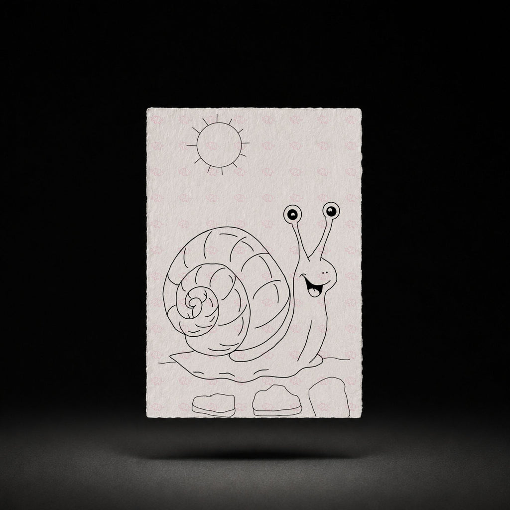 Pebble Path Snail line art preview