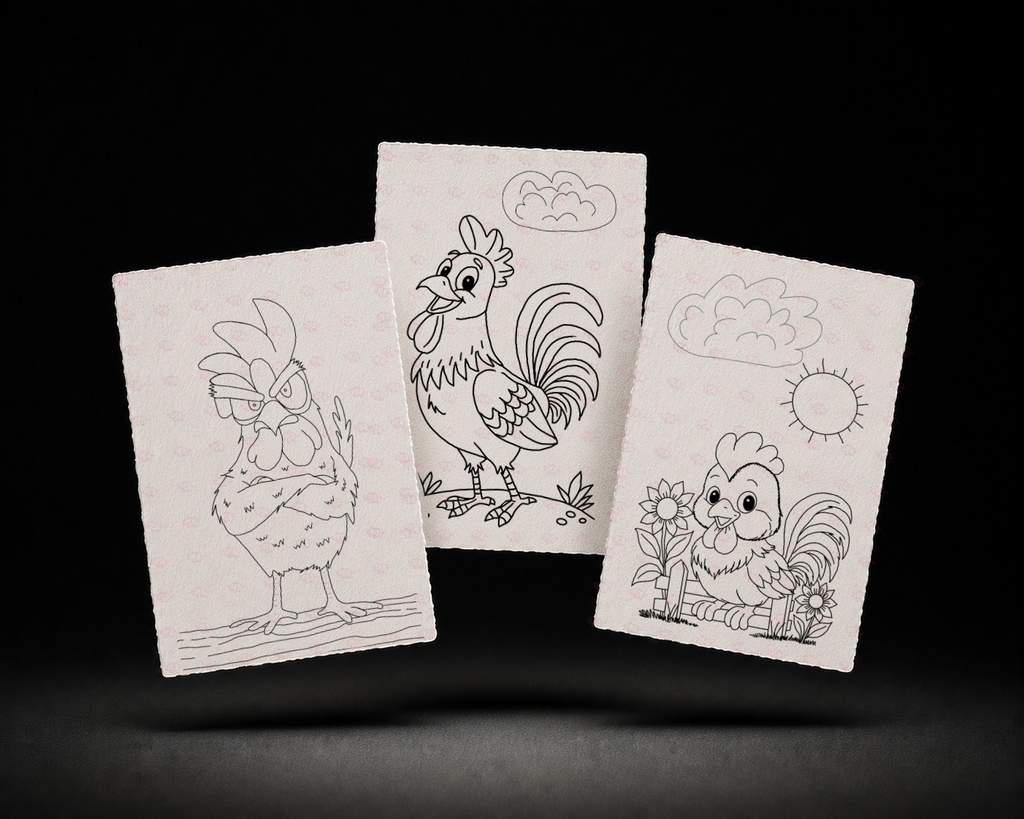 Coopside Friends trio kit line art preview