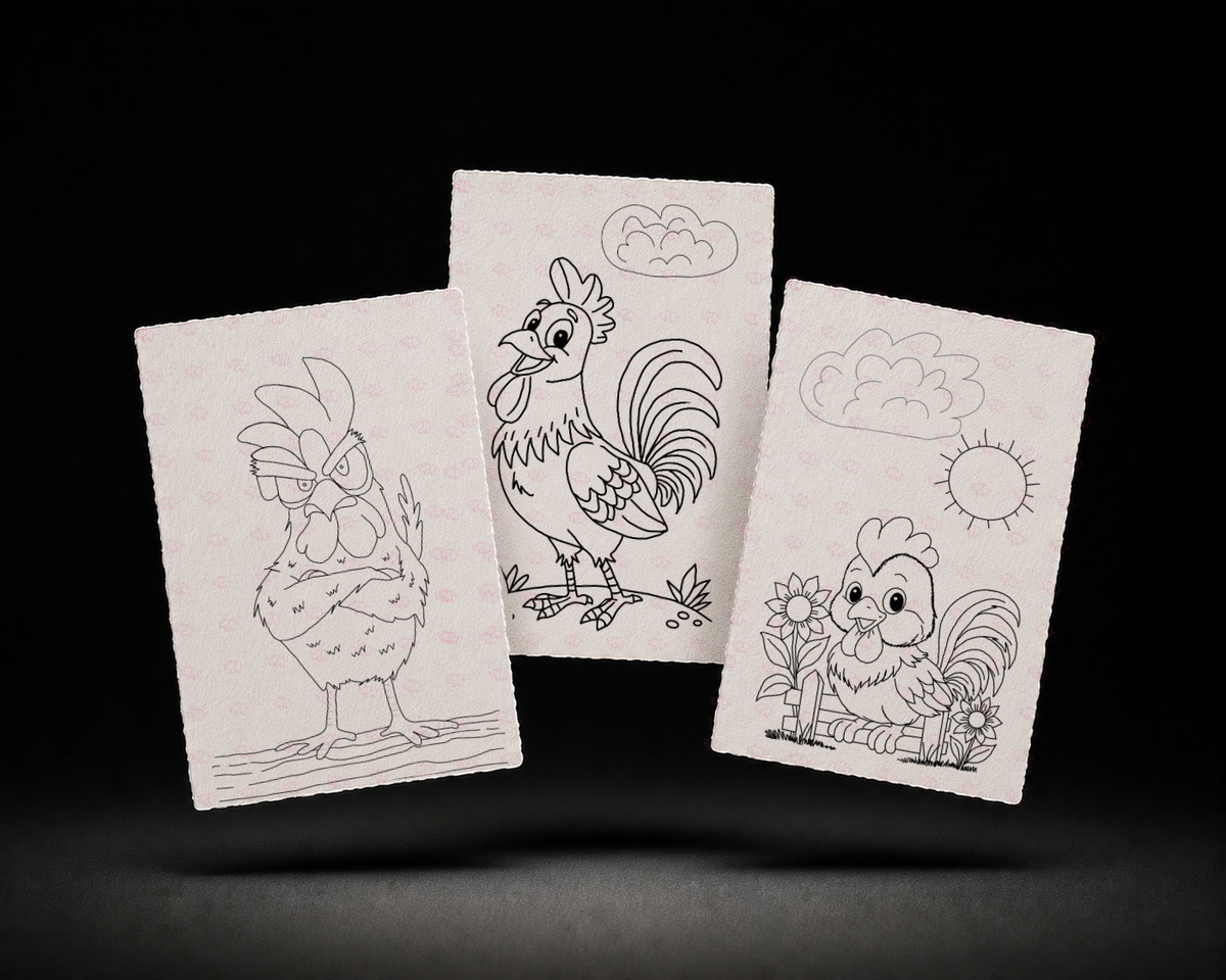 Coopside Friends trio kit line art preview