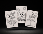 Sunny Garden Trail 5x7 Print Set line art preview