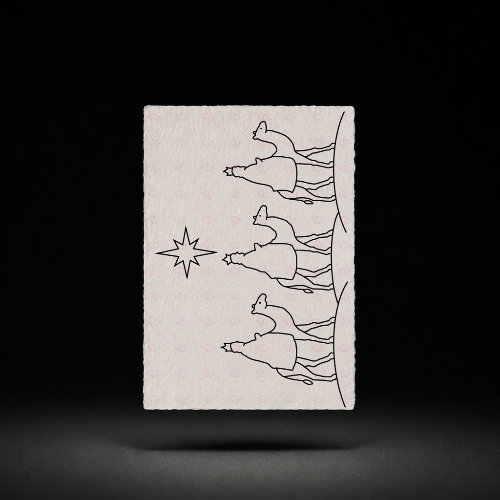 Caravan Beneath the Star line art preview