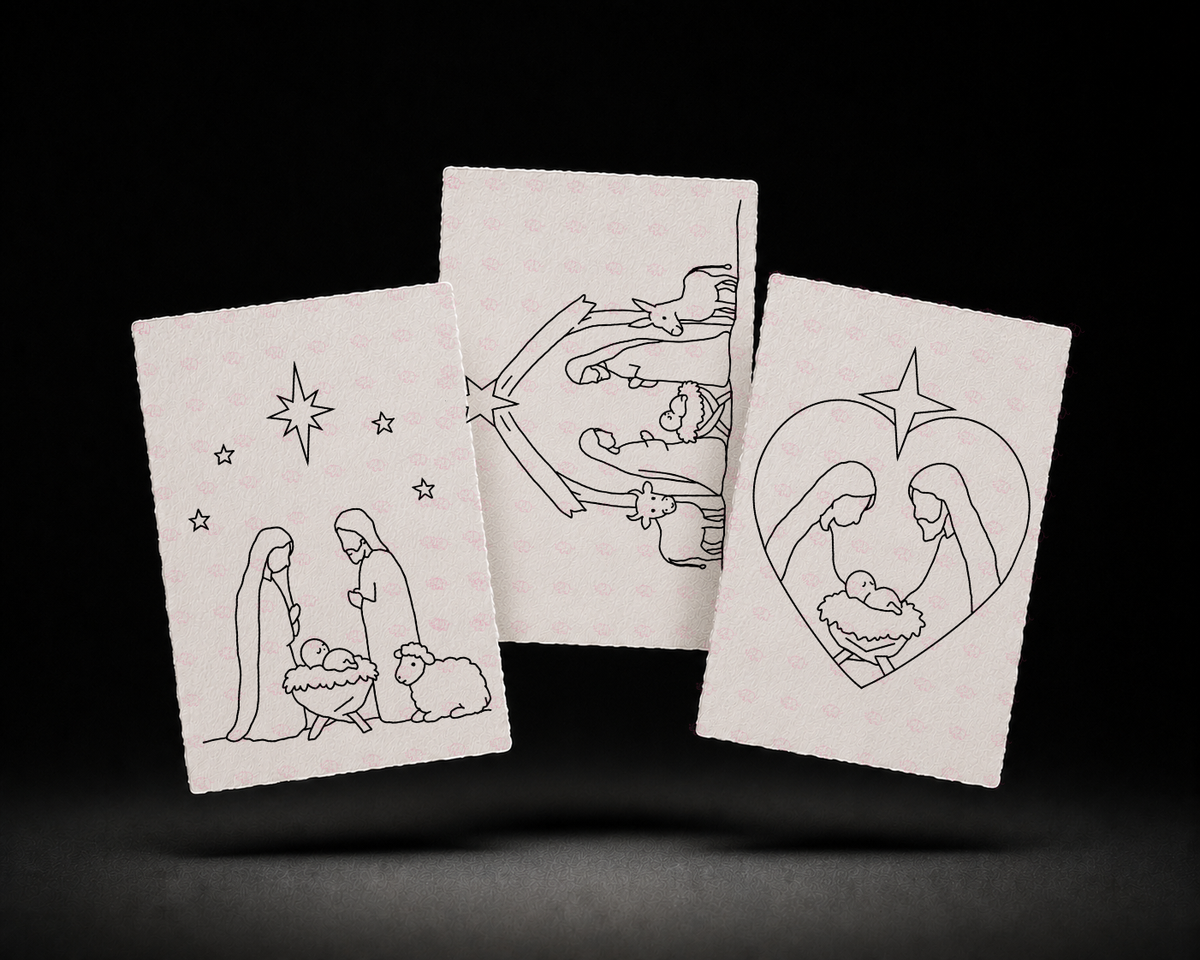 The Promise Kept Trio Kit line art preview