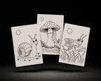 Leafy Little Explorers Trio Kit line art preview