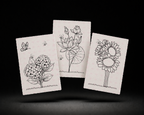 Pondside Sunshine 5x7 Print Set line art preview